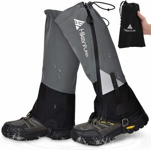 Hikenture Ｍサイズ　登山用ゲイター 防水・通気 ロングゲイター レッグカバー 軽量 登山スパッツ トレッキング アウトドア 男女兼用　