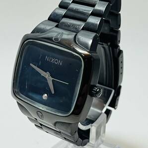 動作未確認 NIXON ニクソン THE PLAYER 9I ブラック メンズ クオーツ腕時計の画像2