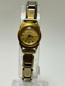  operation not yet verification OLMAoruma wristwatch 17 stone 5720 EPSA lady's watch stem none Gold retro antique 