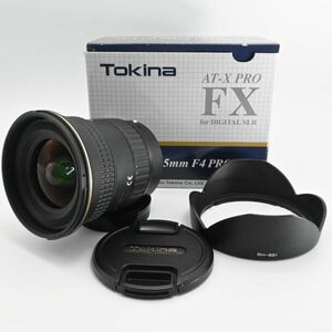 【新品級の極上美品/動作◎】Tokina ズームレンズ AT-X 17-35 PRO FX 17-35mm F4 キヤノン　トキナー