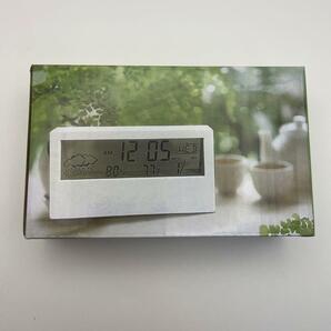 卓上 置き時計 デジタル 湿度計 温度計 新品 ホワイトの画像9