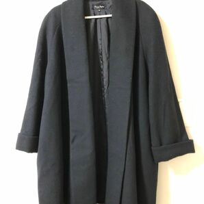 Charm Ruby　黒　毛95% 日本製　高級ロングコート　冠婚葬祭などにも
