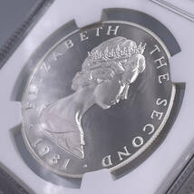 ◆希少◆ 世界1枚のみ TopPop PF69UC ヤングエリザベス マン島 1981 5ポンド 銀貨 シルバー NGC 世界コイン 硬貨 貨幣 イギリス 英国_画像7