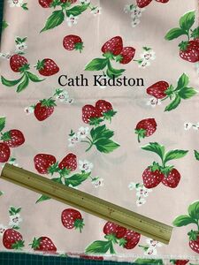 Cath Kidston いちご　生地幅 148cm × 51cm 実寸　ピンク