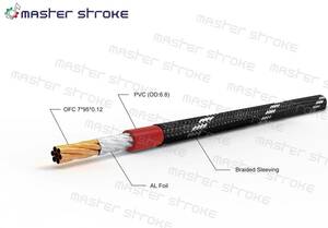 【4AWG】【日本国内正規品】【高コスパ】GTtrading社 MasterStrokeブランド パワーケーブル 1m単位切り売り