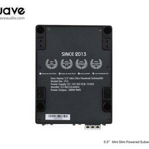 【保証付】【国内正規品】【定格出力200Wクラス世界最小サブウーファー】awave V13 超小型 5.5インチ アンプ内蔵薄型サブウーファーの画像8