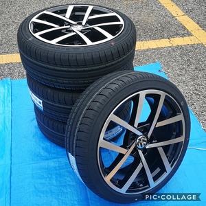 VW ワーゲン ゴルフ5 ゴルフ6 ゴルフ7 BK966 18インチ 新品4本タイヤ付き!▼225/40R18 225/40R18 