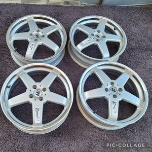 AUTOWAY(オートウェイ) AW アルミホイール18×5.5J +45 PCD100 4H ホイールのみ4本セット軽自動車・コンパクトカー