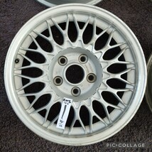 年代物BBSホイール★ NISSAN純正オプションCG19 16×6.5J+40 114.3-5H ホイールのみ4本セットセドリック,グロリア,シーマ,スカイライン_画像4