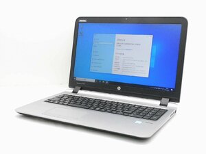 【1円スタート】hp ProBook 450 G3 N8K03AV Core i3 6100U 2.3Ghz 8GB 500GB(HDD) 15.6インチ HD (1366×768) Windows10 Pro 64bit