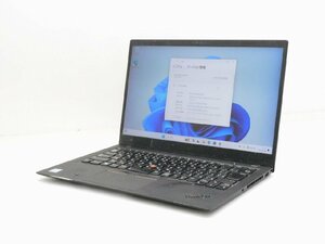 【1円スタート】Lenovo ThinkPad X1Carbon 6thGen Core i5 8350U 16GB 256GB M.2 NVMe SSD 14インチ FHD 1920×1080 タッチパネル Win11Pro