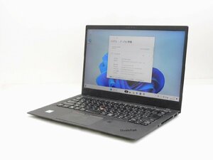 【1円スタート】Lenovo ThinkPad X1Carbon 6thGen Core i5 8350U 16GB 256GB M.2 NVMe SSD 14インチ FHD 1920×1080 タッチパネル Win11Pro