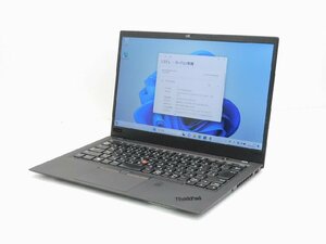 【1円スタート】Lenovo ThinkPad X1 Carbon Gen6 20KGS0HB00 Core i5 8350U 16GB 256GB(M.2 NVMe SSD) 14インチ FHD (1920×1080) Win11Pro