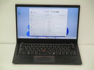 【1円スタート】Lenovo ThinkPad X1 Carbon 6th Gen Core i5 8350U 1.7Ghz 16GB 256GB(SSD) 14インチ FHD (1920×1080) Windows11 Pro