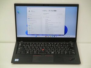 【1円スタート】Lenovo ThinkPad X1 Carbon 6th Gen Core i5 8350U 1.7Ghz 16GB 256GB(SSD) 14インチ FHD (1920×1080) Windows11 Pro