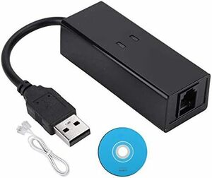 外付けUSB2.0 FAX MODEMファックスモデムFiSound【アナログ回線対応 FAX/DATAモデムIN/OUT端子付き