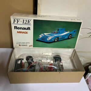 石政/ISHIMASA 1/12 ラジコン カー　FF-12E Renault MIRAGE 540S付　完成済シャーシー　未使用品　未チェックのジャンク扱い　古い汚れ有