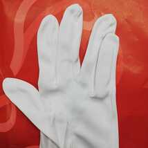 レディース　グローブ　ホワイト　ナイロン100%　Lサイズ　光沢　女性　手袋　礼装_画像2
