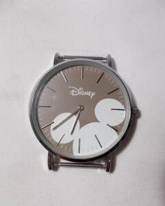 大きなフェイスの腕時計(ケース直径4cm)★ミッキーマウス/Disney(ディズニー)★ベルト無し★稼働品★