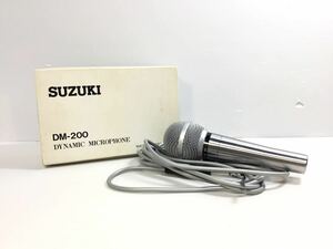 [K-2024]SUZUKI ダイナミックマイクロフォン★DM-200 スズキ 箱付き マイク☆売り切り 1円スタート♪