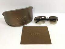 [K-2024]GUCCI サングラス★ケース付き GG ユニセックス☆グッチ ファッション 小物♪売り切り 1円スタート!!_画像1