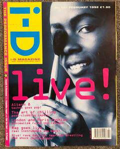 ■i-D MAGAZINE No.101 1992年 FEBRUARY THE PERFORMANCE ISSUE 英雑誌 洋書 イギリス ロンドン