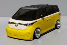 希少 フォルクスワーゲン ID. BUZZ 改 EV VW バズ 深リム ポルシェ アロイ ホイール ローダウン カスタム 改造 シャコタン ドイツ (1/64)_画像8