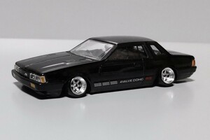 希少 1/64 カーオブザ80's 日産 シルビア HT RS US110 改 深リム SSR ロンシャン シャコタン カスタム 改造 旧車 グラチャン ガゼール