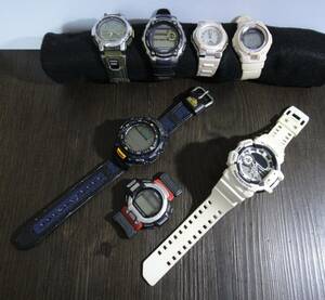 ★ G-SHOCK ★ PRO TREK ★ Baby-G ☆ その他。 ◇ いろいろまとめて７個【 中古：ジャンク 電池切れ 】