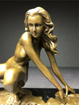 銅製　西洋美術 ブロンズ 女性像 　女神　ヌード　女性　少女　美人　裸婦　仏像　置物　　重さ約2450ｇ_画像8