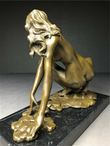 銅製　西洋美術 ブロンズ 女性像 　女神　ヌード　女性　少女　美人　裸婦　仏像　置物　　重さ約2450ｇ_画像9
