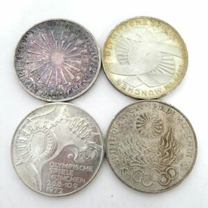 西ドイツ ミュンヘン オリンピック 10マルク銀貨 1972年 4枚セット 約61.9ｇ