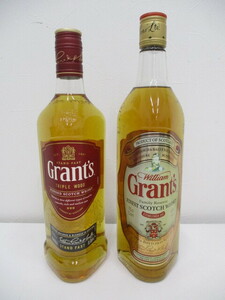 0462/A　【古酒】 ウィスキー GRANTS グランツ トリプルウッド 700ml 40% ファミリーリザーブ 750ml 43% 未開栓 2本セット