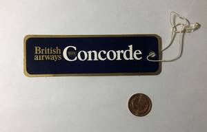 コンコルド ☆ Concorde Cabin Baggage Tag 機内手荷物札 （即決あり）