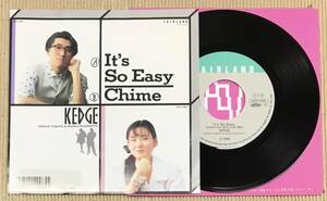 EP KEDGE - It's So Easy / Chime N07E-2003 見本盤 和モノ メロウブキー ケッジ 富田ラボ 富田恵一 杉本直子