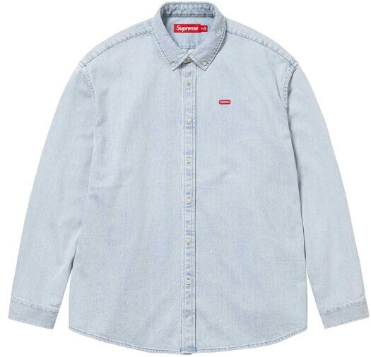 送料無料 【Washed Blue・XXL】 supreme Small Box Shirt 24ss 国内 新品 シュプリーム ウォッシュドブルー スモールボックス シャツ