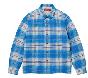 送料無料 【青・XXL】Lined Flannel Snap Shirt supreme 国内正規 新品未開封 23aw シュプリーム フランネル スナップ シャツ blue ブルー