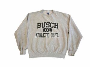 90s CHAMPION BUSCH XXL ATHLETIC DEPT. 前V スウェット チャンピオン USA ビンテージ カレッジ 80s