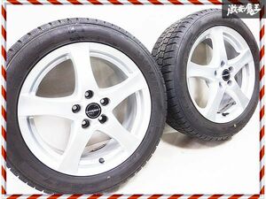 ◆きれい!!◆ BORBET ボルベット 17インチ 7J +48 5穴 PCD112 スタッドレス 225/50R17 2本 ベンツ W221 W220 Sクラス W204 W203 Cクラス