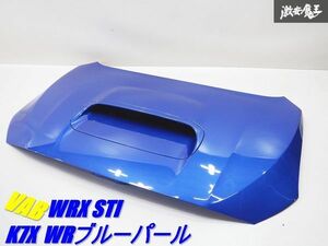 【美品 きれい 凹み無し!!】 スバル純正 VAB WRX STI ボンネット フード ダクト付き 色 K7X WRブルーパール VAG S4 VM4 VMG 棚2R2