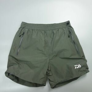 極美品 DAIWA ダイワ DR-5221P レインマックス レインEXショートパンツ ハーフパンツ カーキ メンズ L