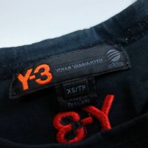 Y-3 adidas アディダス ヨウジヤマモト フェイスプリント ロゴ刺繍 半袖Tシャツ 黒 メンズ XS_画像5