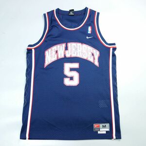 00s NBA New Jersey Nets ニュージャージーネッツ NIKE ナイキ製 #5 Jason Kidd ジェイソンキッド ゲームシャツ ユニフォーム M メンズ