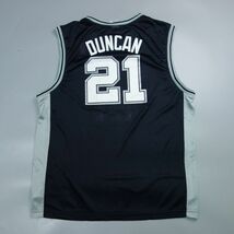 SPURS サンアントニオ スパーズ Reebok リーボック製 NBA DUNCAN ティムダンカン メッシュユニフォーム L メンズ バスケットボール_画像2