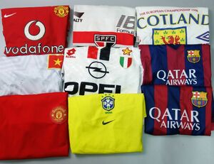 9点まとめ売り 卸売り バルセロナ ACミラン サンパウロFC ベトナム代表 ブラジル代表 マンチェスターユナイテッド ユニフォーム Tシャツ