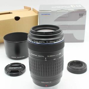 【極美品】 OLYMPUSオリンパス ZUIKO DIGITAL 70-300mm f4.0-5.6 ED 元箱 フード付き F4-5.6 フォーサーズマウント 22016の画像1