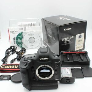 レリーズ回数48000以下！【極美品】 Canon キヤノン EOS 1DX Mark II ボディ 元箱(内部緩衝材あり) 付属品付き 一眼レフ カメラ 32016