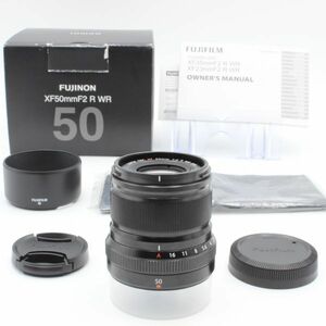 【極美品】 FUJIFILM 富士フイルム SUPER EBC XF 50mm f2 R WR 元箱 付属品付き FUJINON フジノン 32003