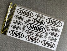 “SHOEI”Bike & Helmet Transfer Sheet Sticker□“高品質”防水+転写バイクステッカー集□color：Black■QT178×1枚：送料込み699円_画像1