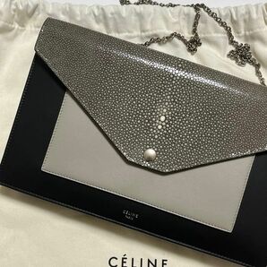 CELINE セリーヌ Evening Clutch on Chain イブニング クラッチ オン チェーン ウォレット